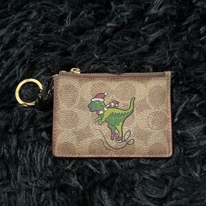 Coach Rexy Signature Credit Card Case Ice Skating Rexy